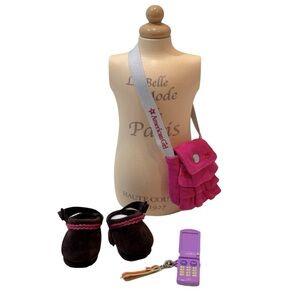 American‎ Girl Doll 18” Accessories Trio, Shoes, Cellphone, and Purse